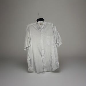 Faherty Shirt Men's 2XL Polka Dot Short Sleeve Button Up